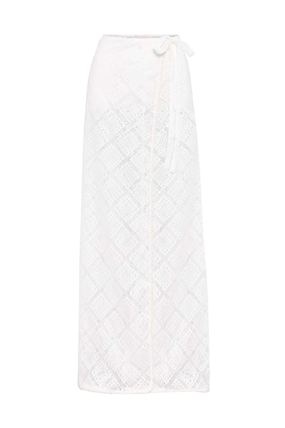 Chelsea maxi cover up white