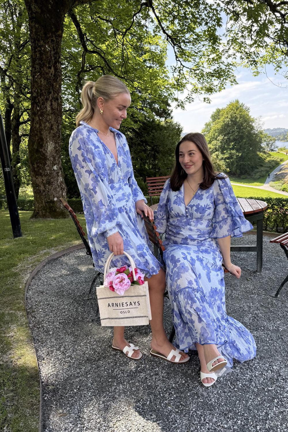 Chiffon Gown Sky Blue