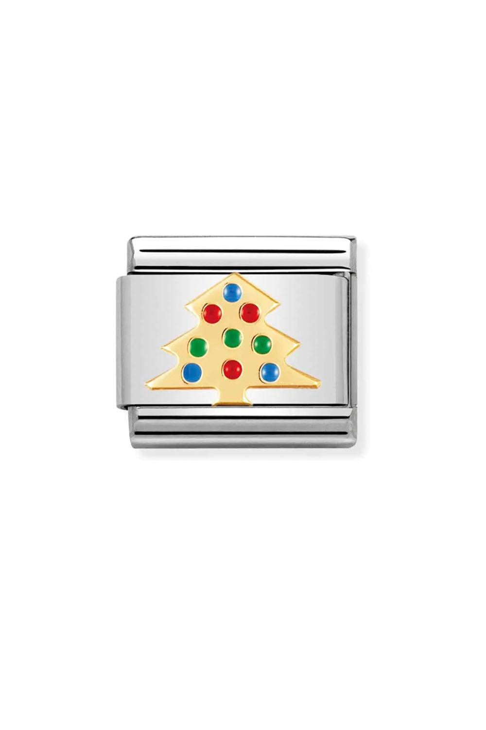 Christmas symbols 18k Gold & enamel Christmas tree
