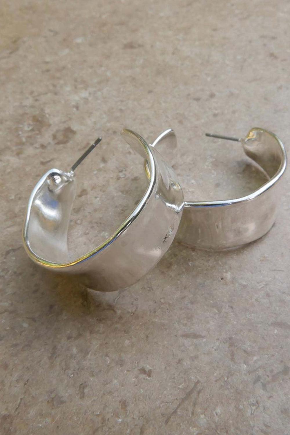 Chunky Big Hoops Silver