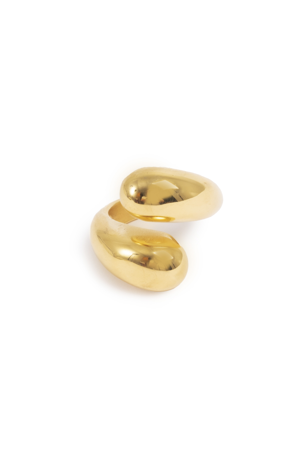 Chunky Drop Ring Gold
