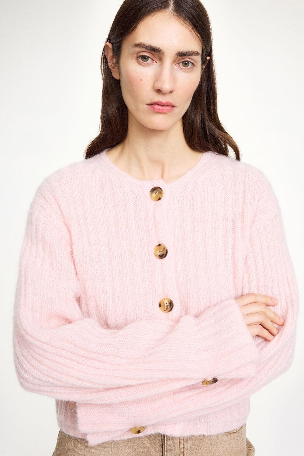 Cierrou Cardigan Chalk pink