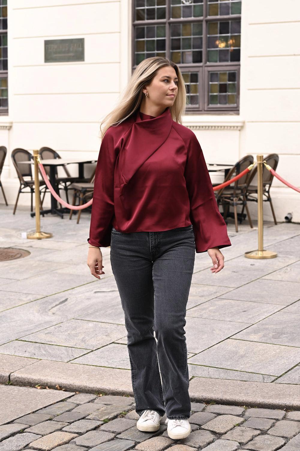 Cira Blouse Burgundy
