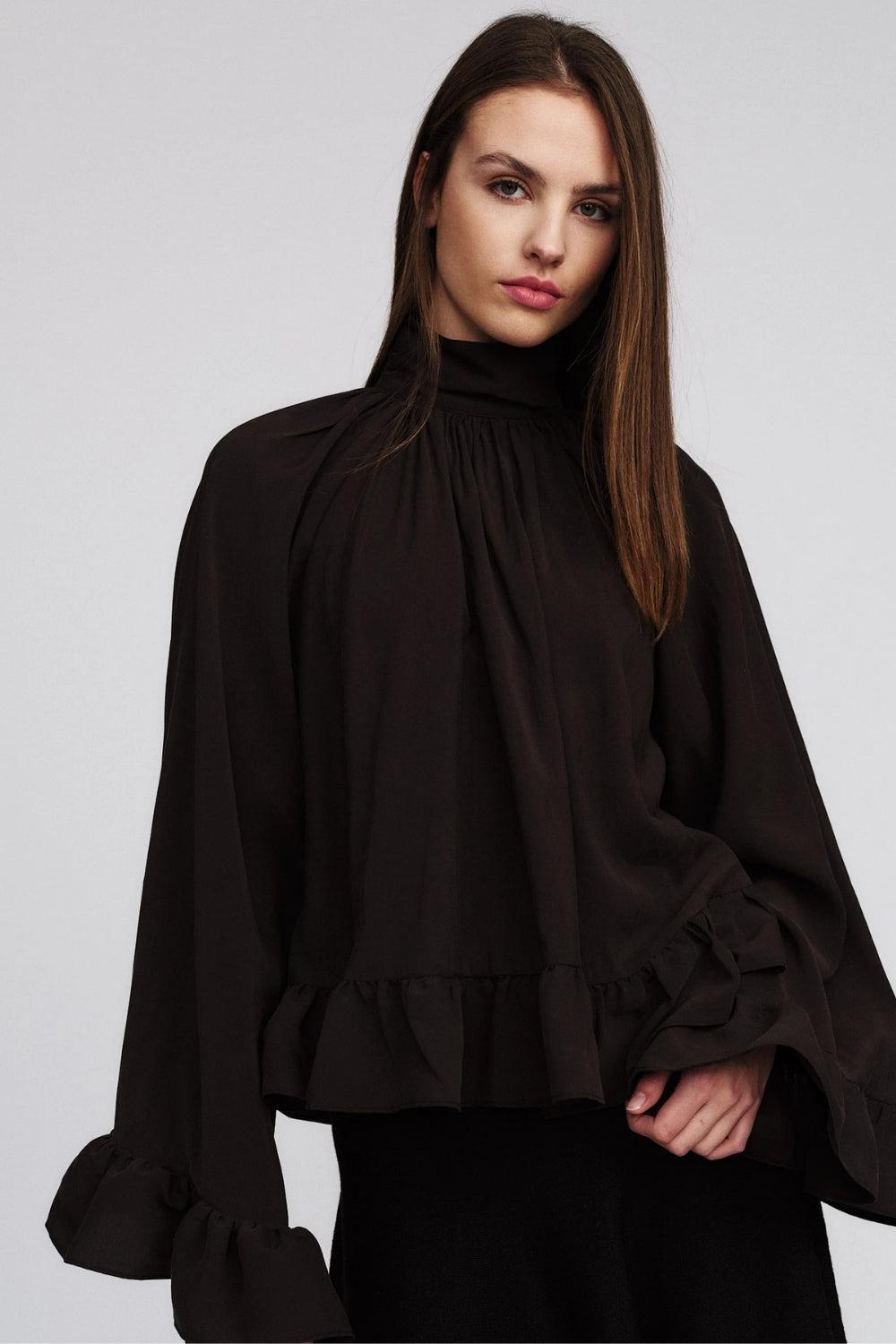 Clara Blouse Brown