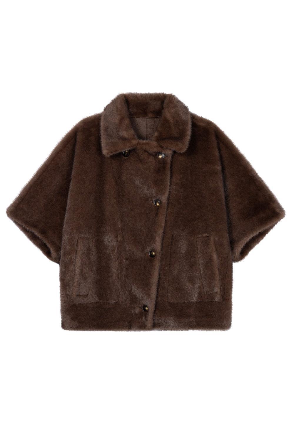 Clara Faux Mink Chocolate
