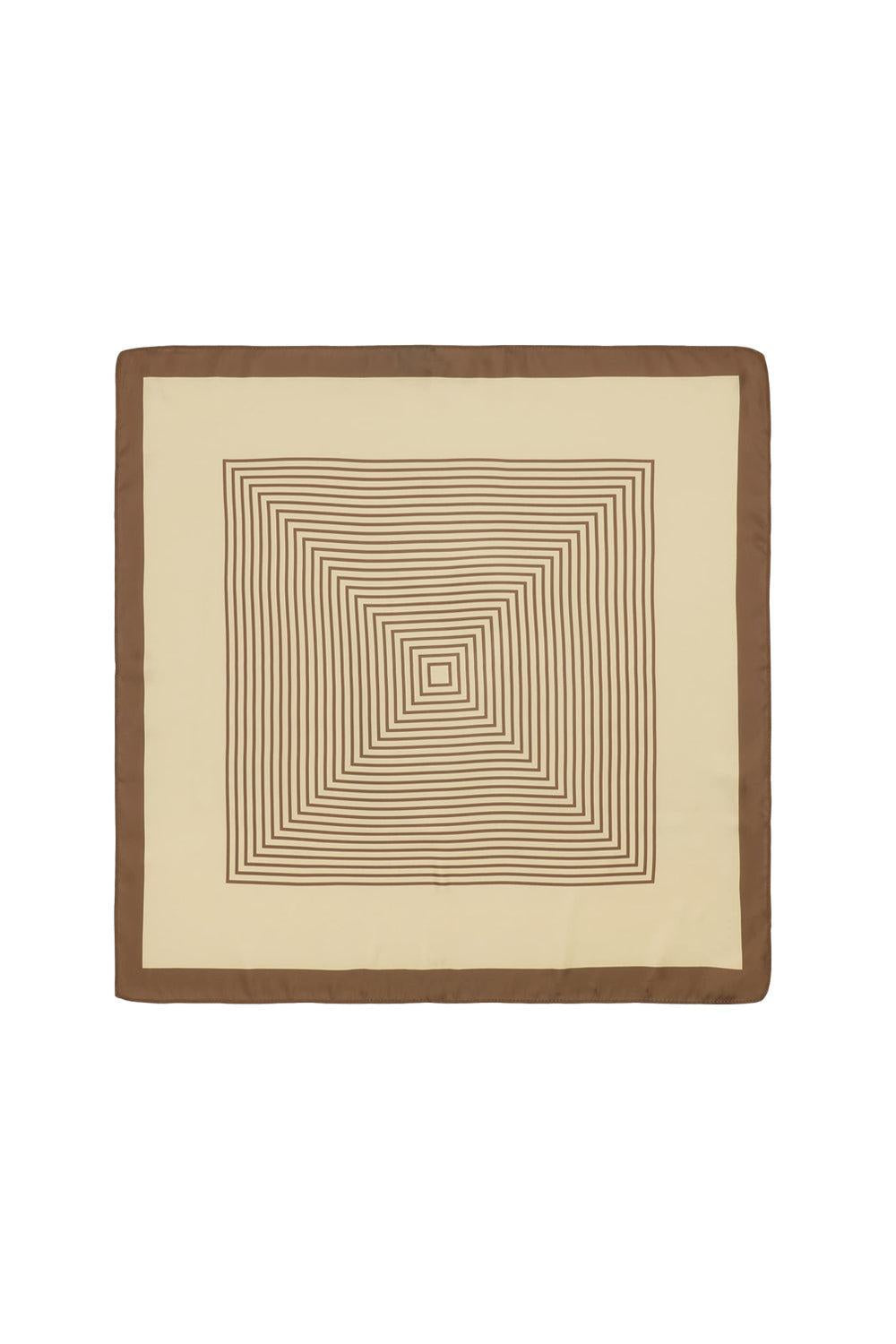 Classic Patterned Scarf Brown/Beige