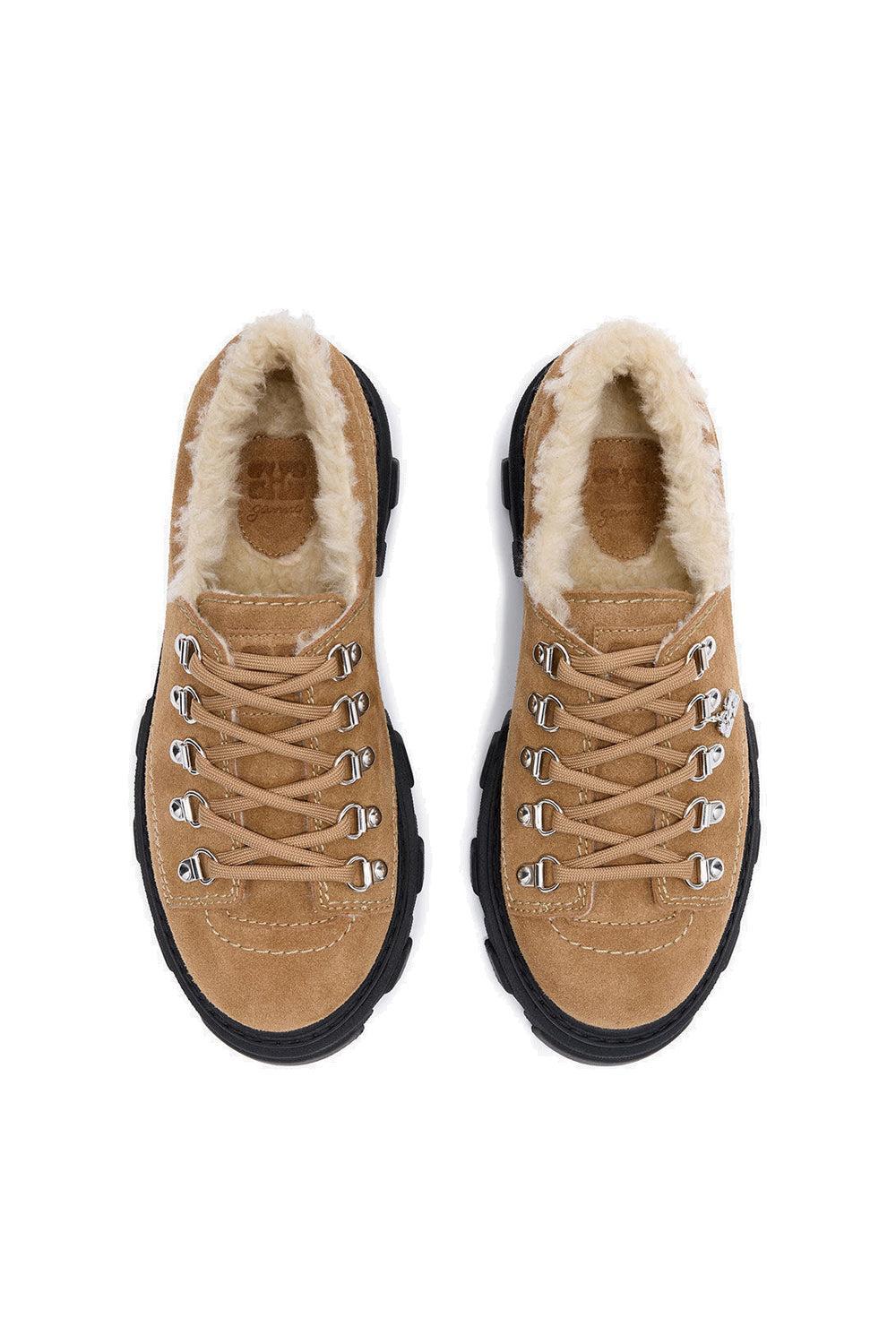 Cleated Derbies Suede Cognac