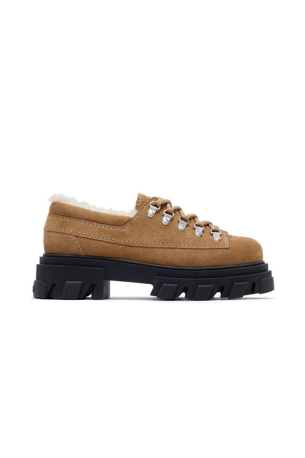 Cleated Derbies Suede Cognac