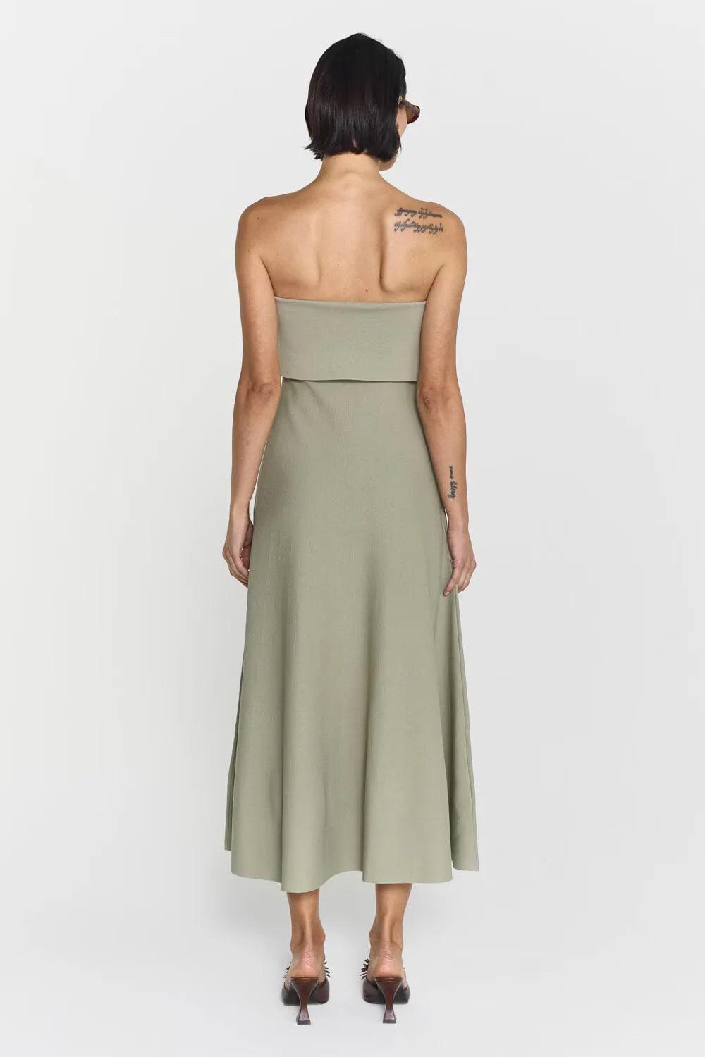 Clementina Midi Dress Khaki