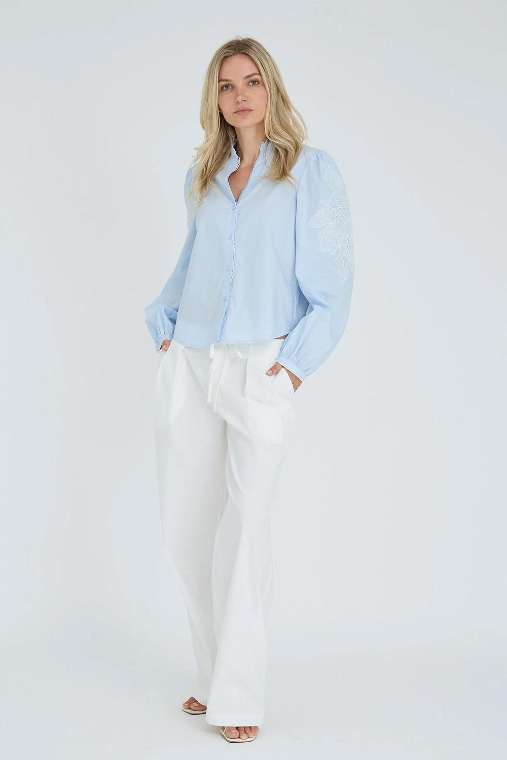 Clementine shirt light blue