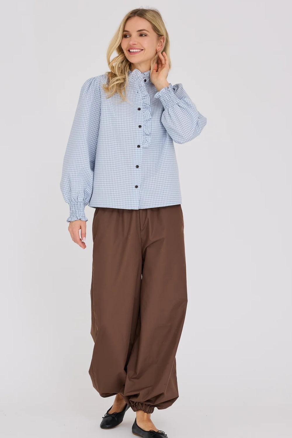 Clova Check Shirt Light Blue