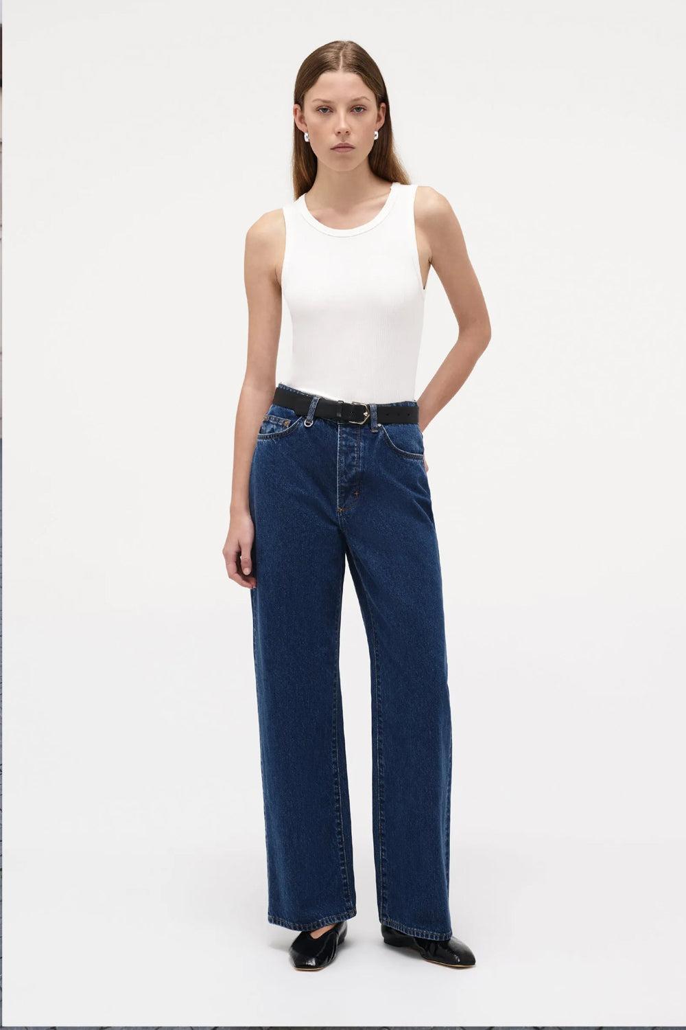 Coco Relaxed Dark Vintage Indigo 32"