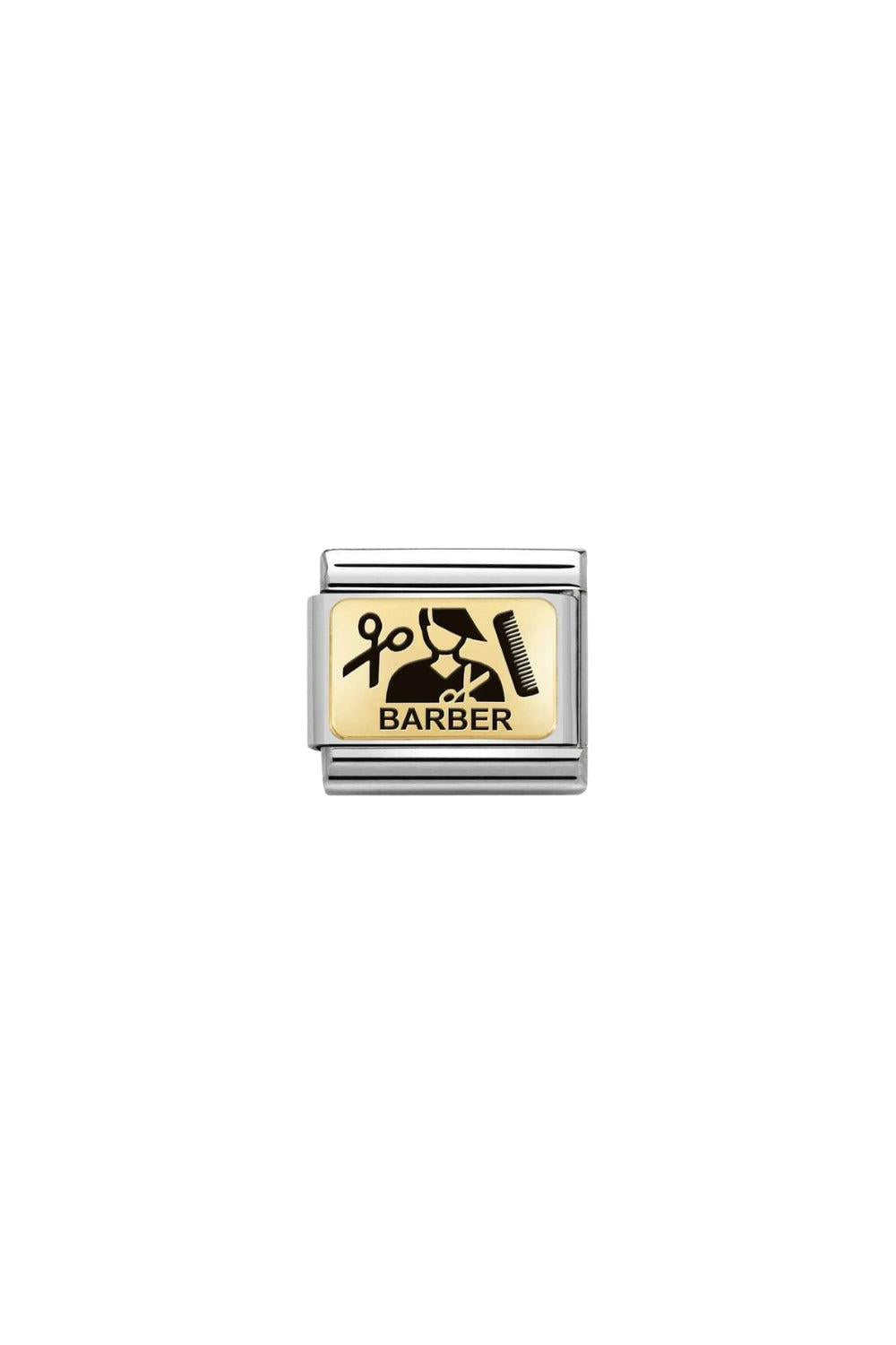 Composable classic plates 18k gold Barber