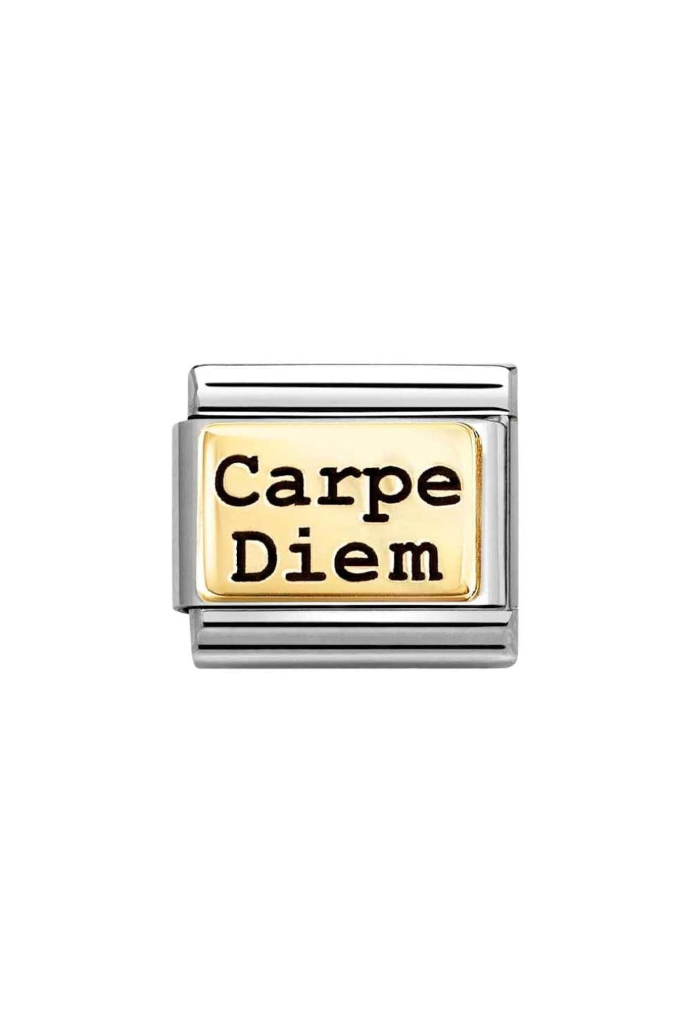Composable classic plates 18k gold Carpe Diem