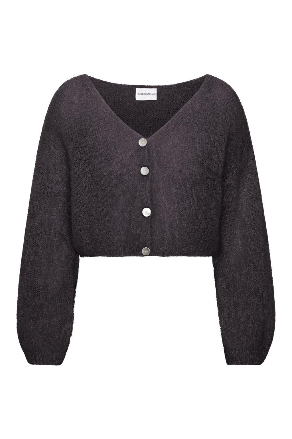 Cornelia Cropped Cardigan Black