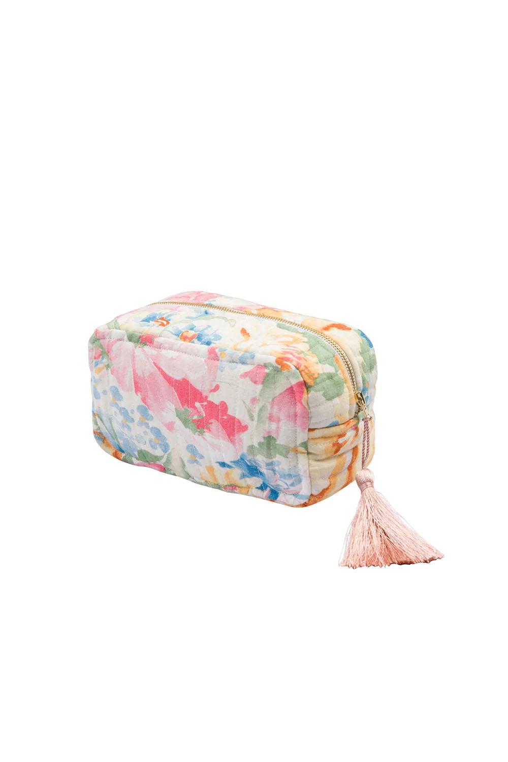 Cosmetic bag Linen Pink Floral