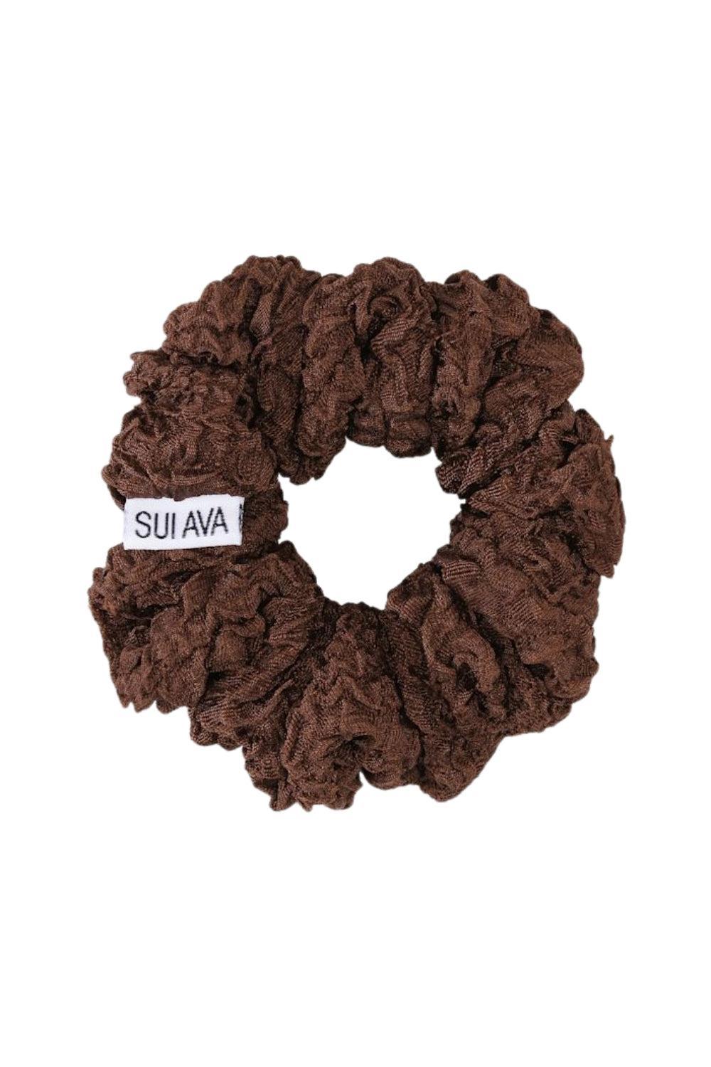 Cringle Ribbon Scrunchie Brown Middle