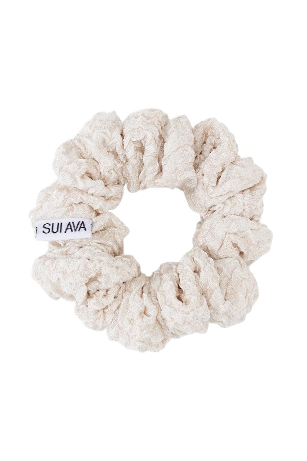 Cringle Ribbon Scrunchie Cream Middle