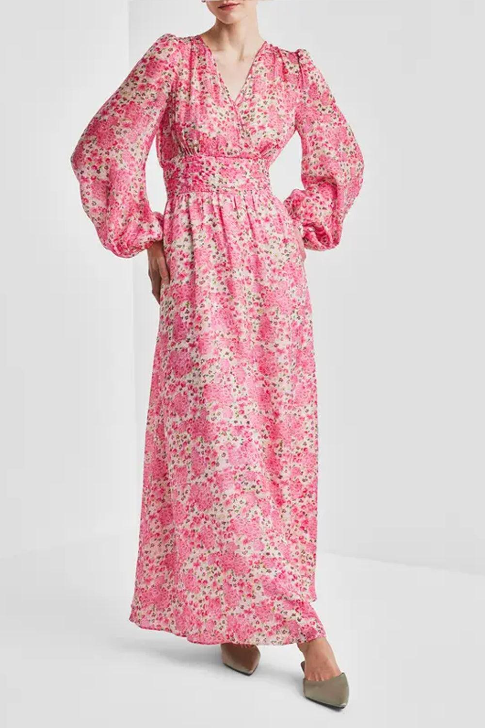 Cupro Tieband Gown Summerfield