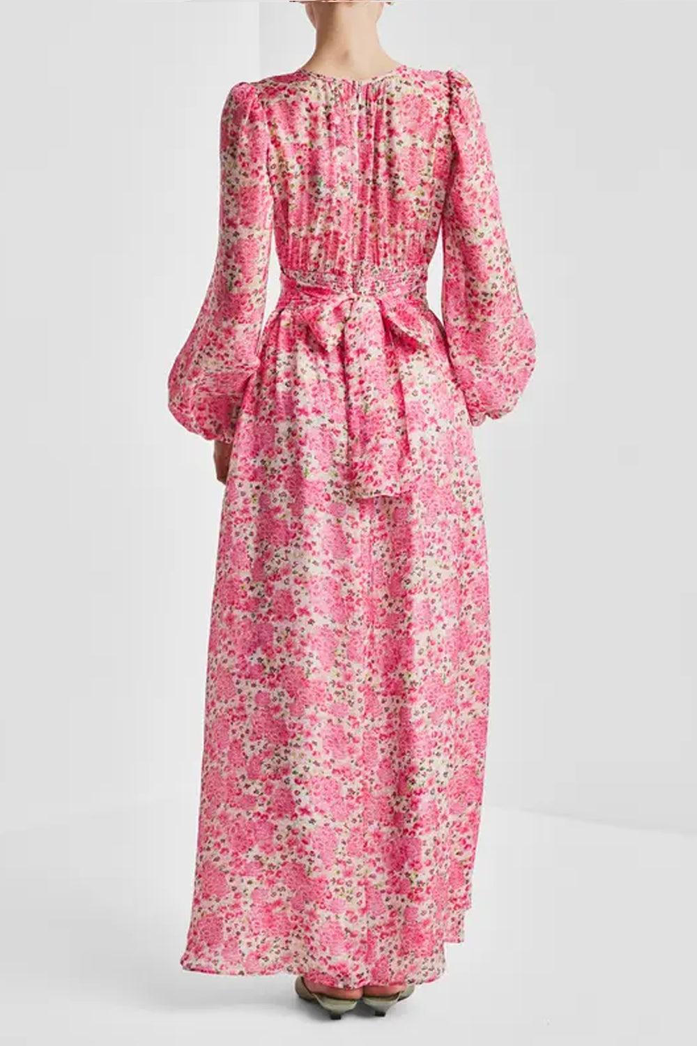 Cupro Tieband Gown Summerfield