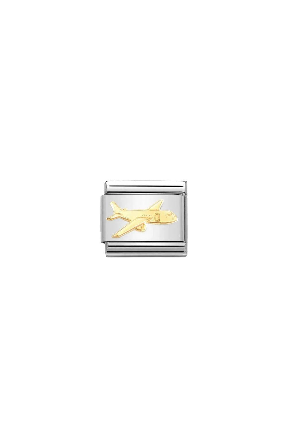 Daily Life 18k Gold Plane Airliner