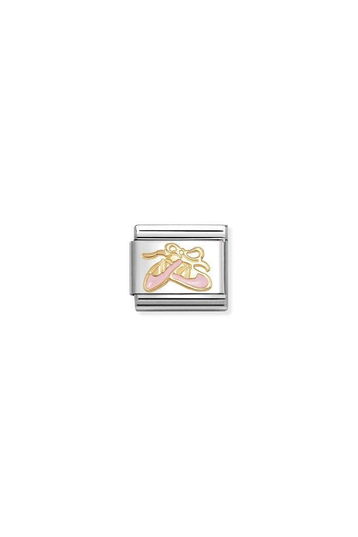 Daily life 18k Gold & enamel Pink Dance shoes