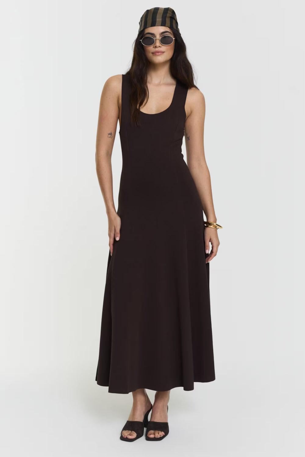 Defnen Knitted Dress Coffee