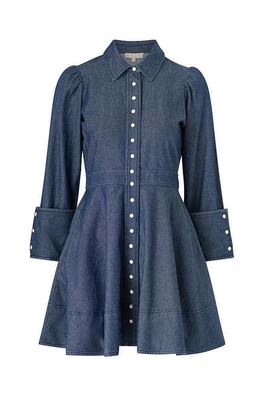 Denim Mini Dress French Blue