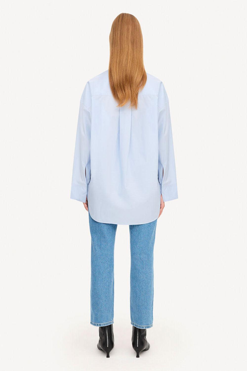 Derris Organic Cotton Shirt Periwinkle blue
