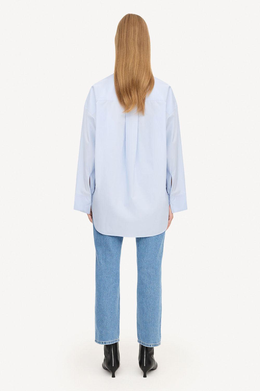 Derris Organic Cotton Shirt Periwinkle blue