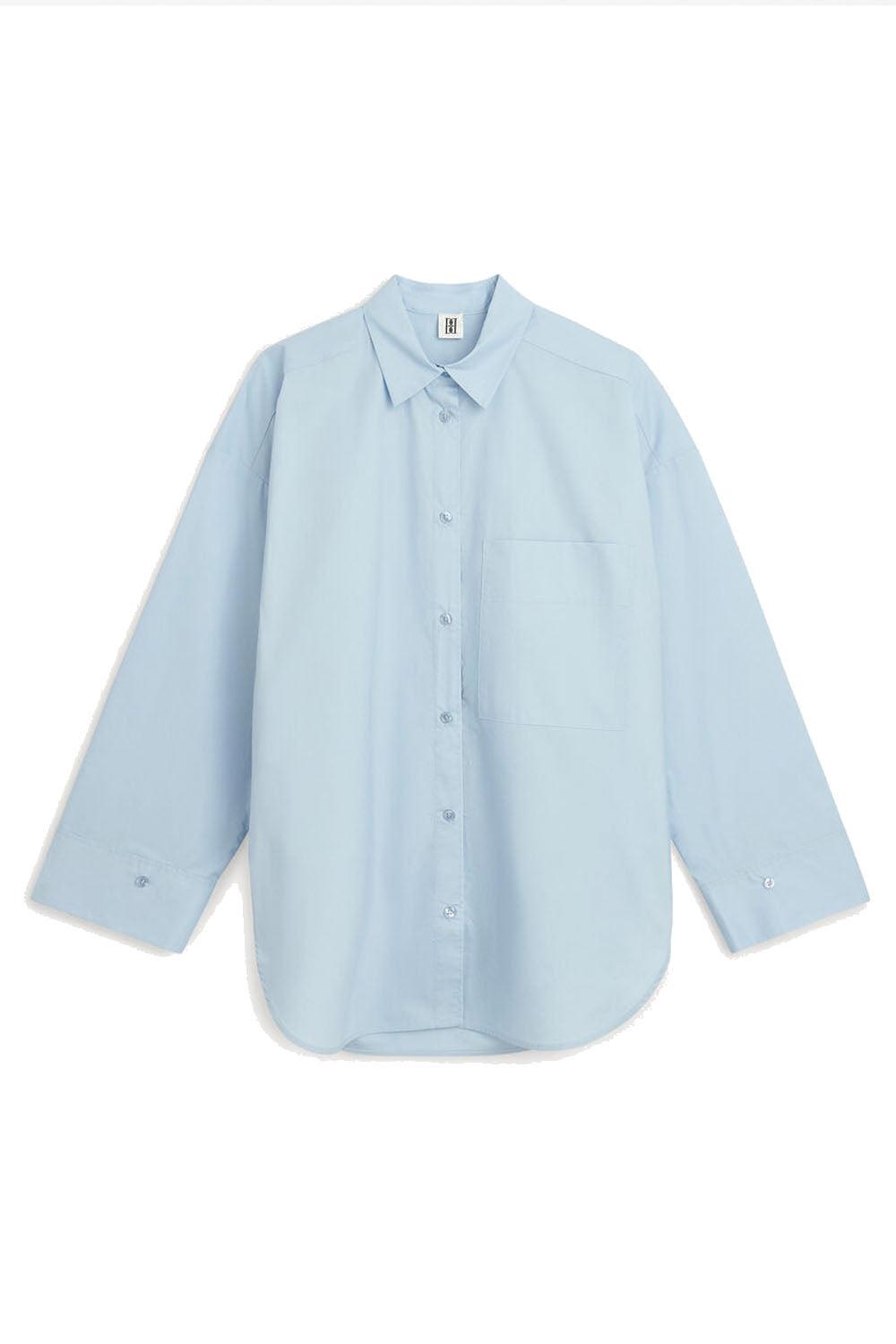 Derris Organic Cotton Shirt Periwinkle blue