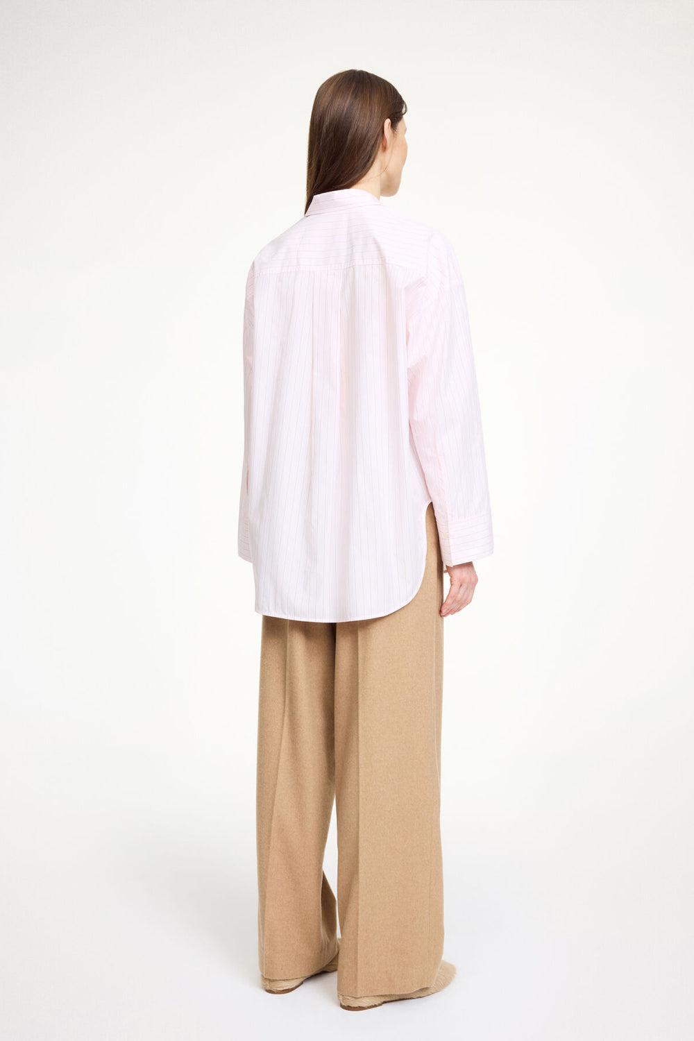 Derris Shirt Chalk Pink Stripe