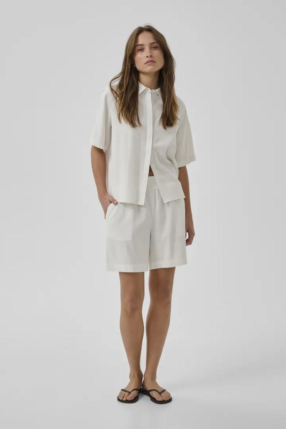 Dias Boxy Shirt Bright White