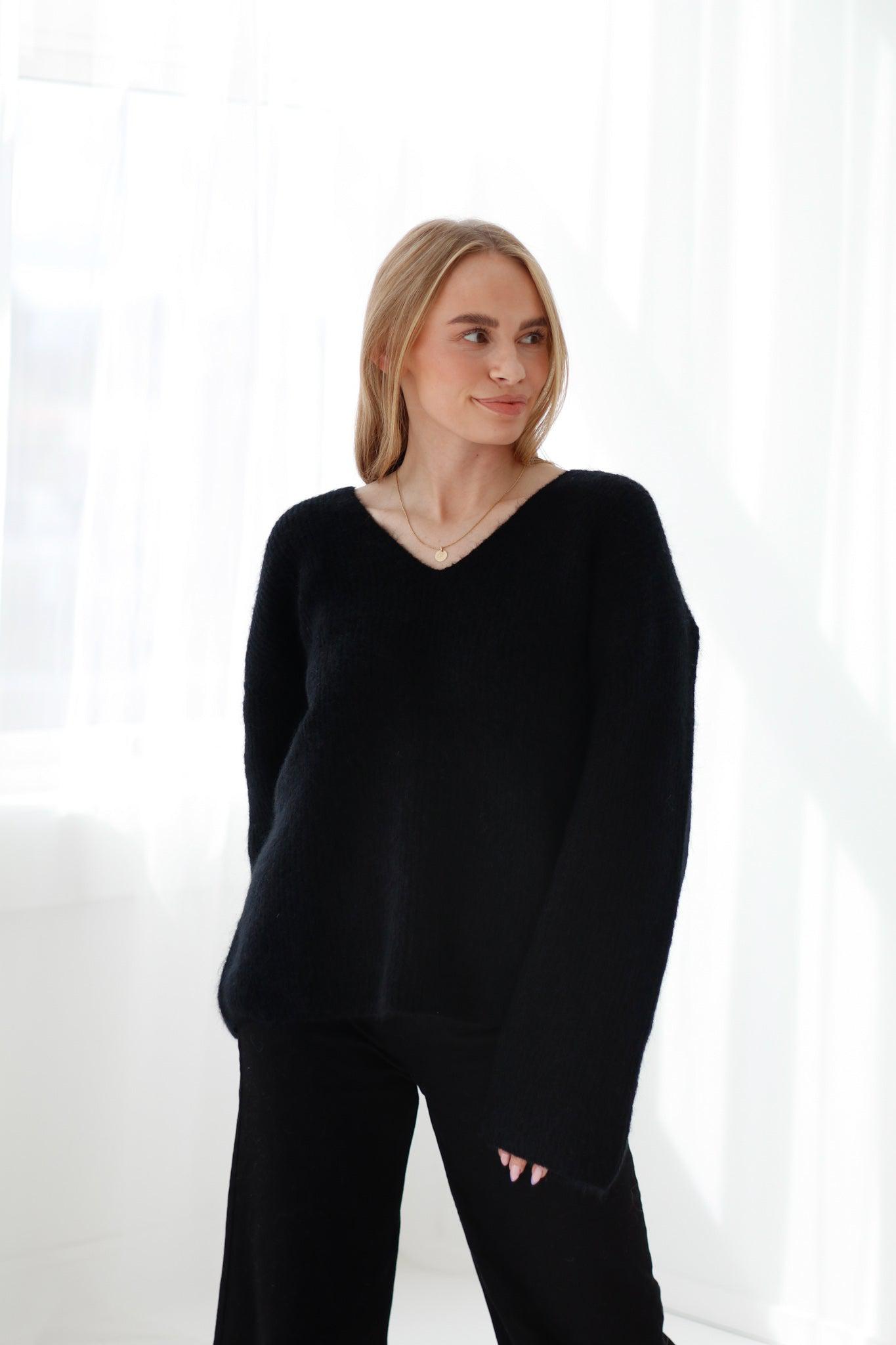 Dipoma mohair-blend sweater Black
