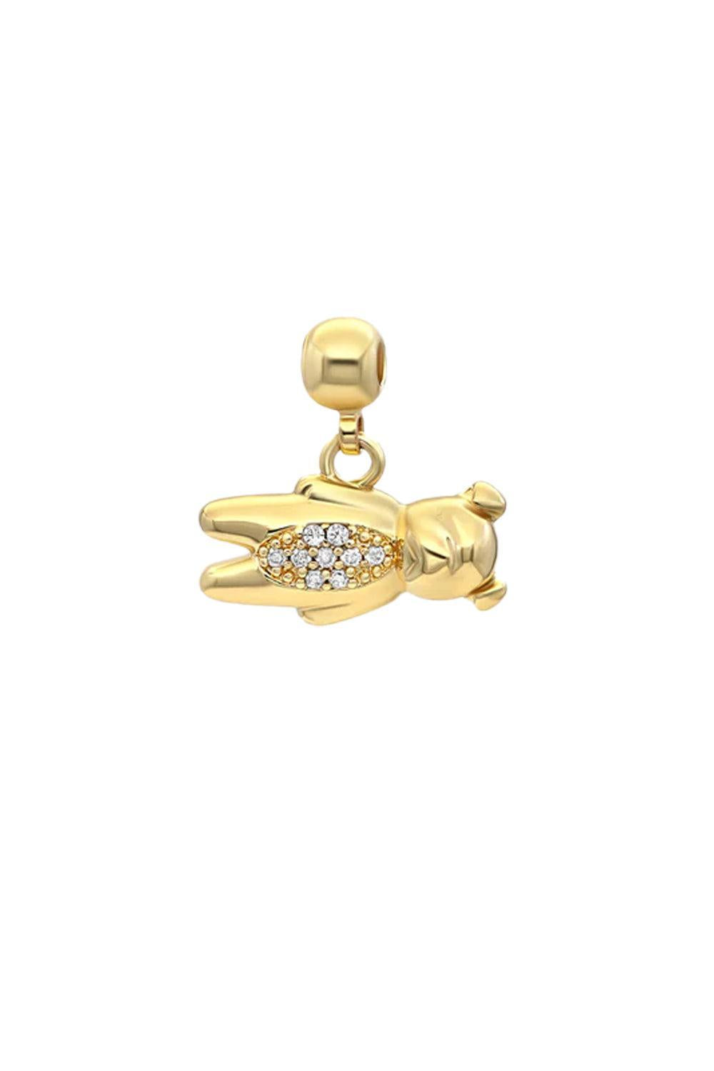 Dog Charm Gold