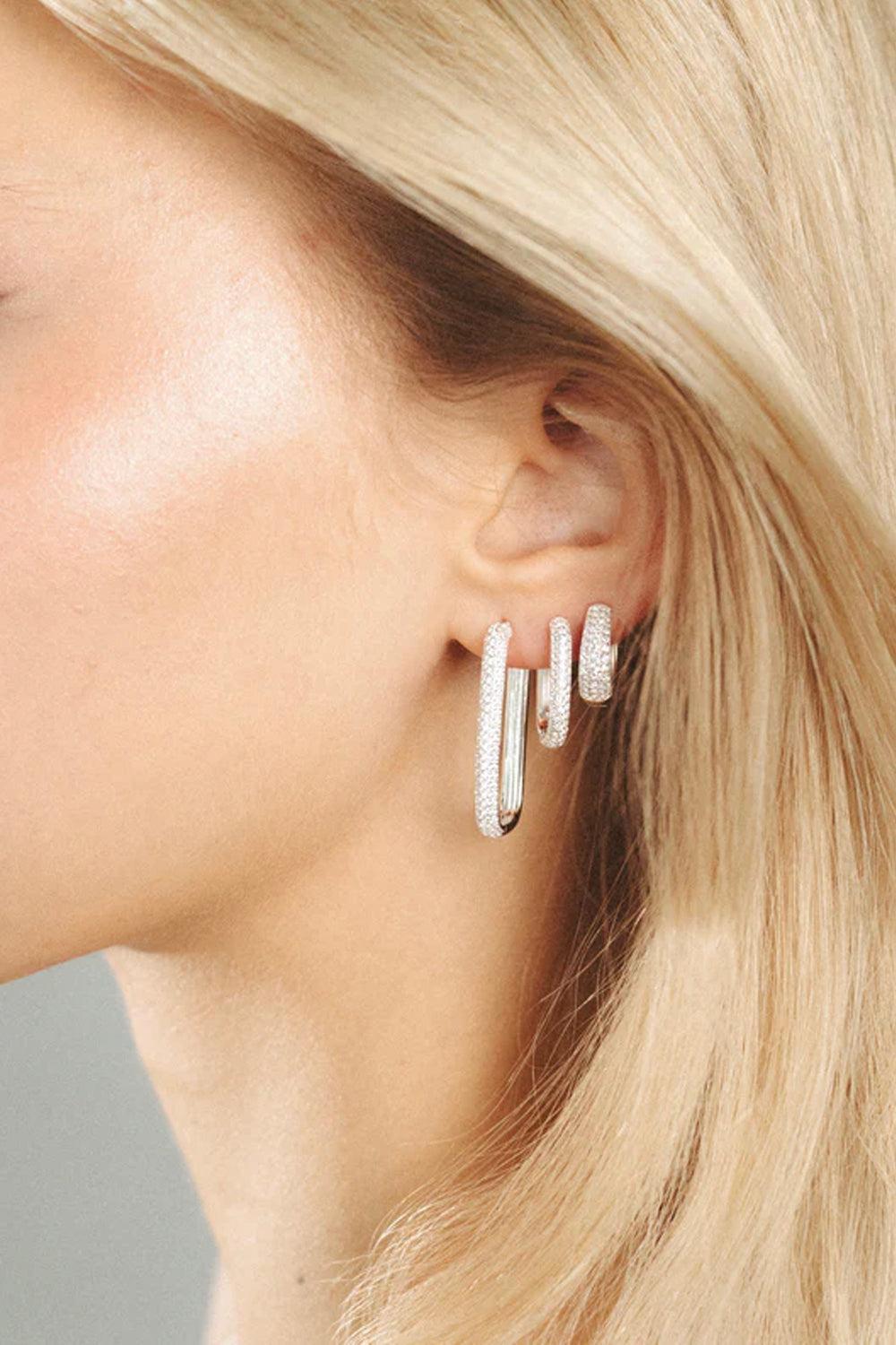 Dome Hoops (M) Silver