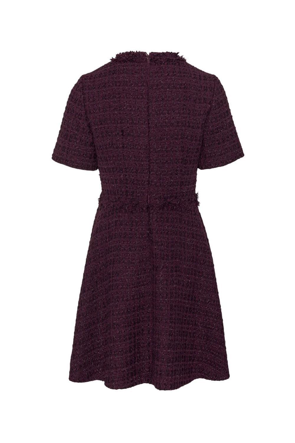 Dottie Mini Dress Burgundy