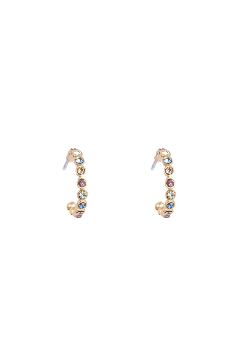 Earrings 12mm Multicolor Vibrance Gold