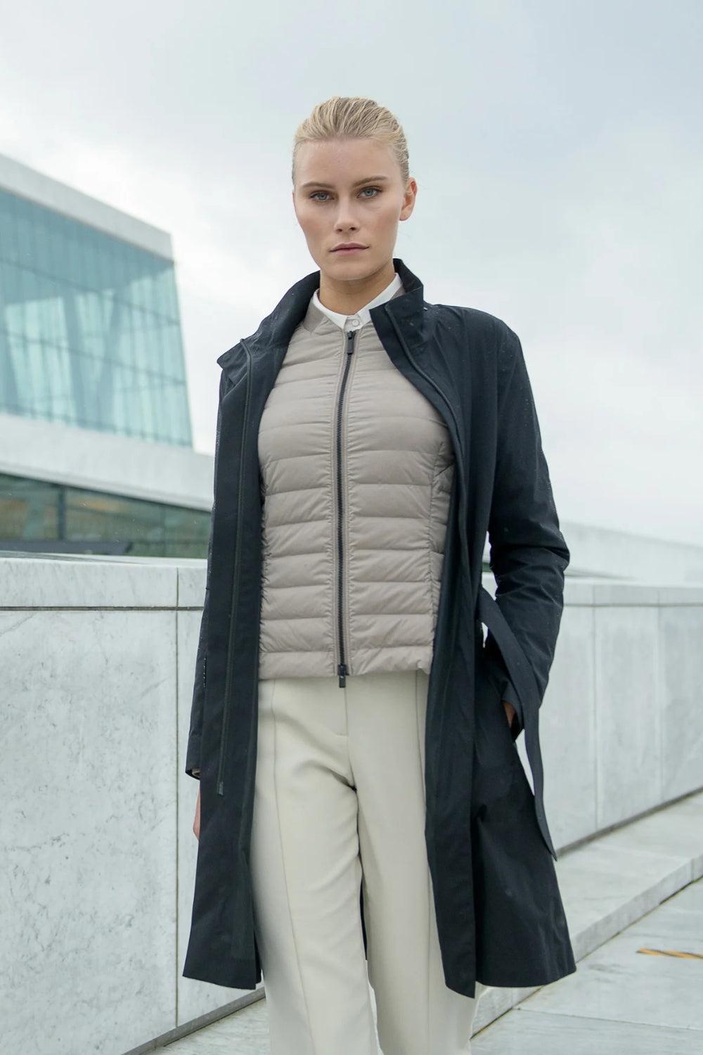 Elektra Coat Black Storm