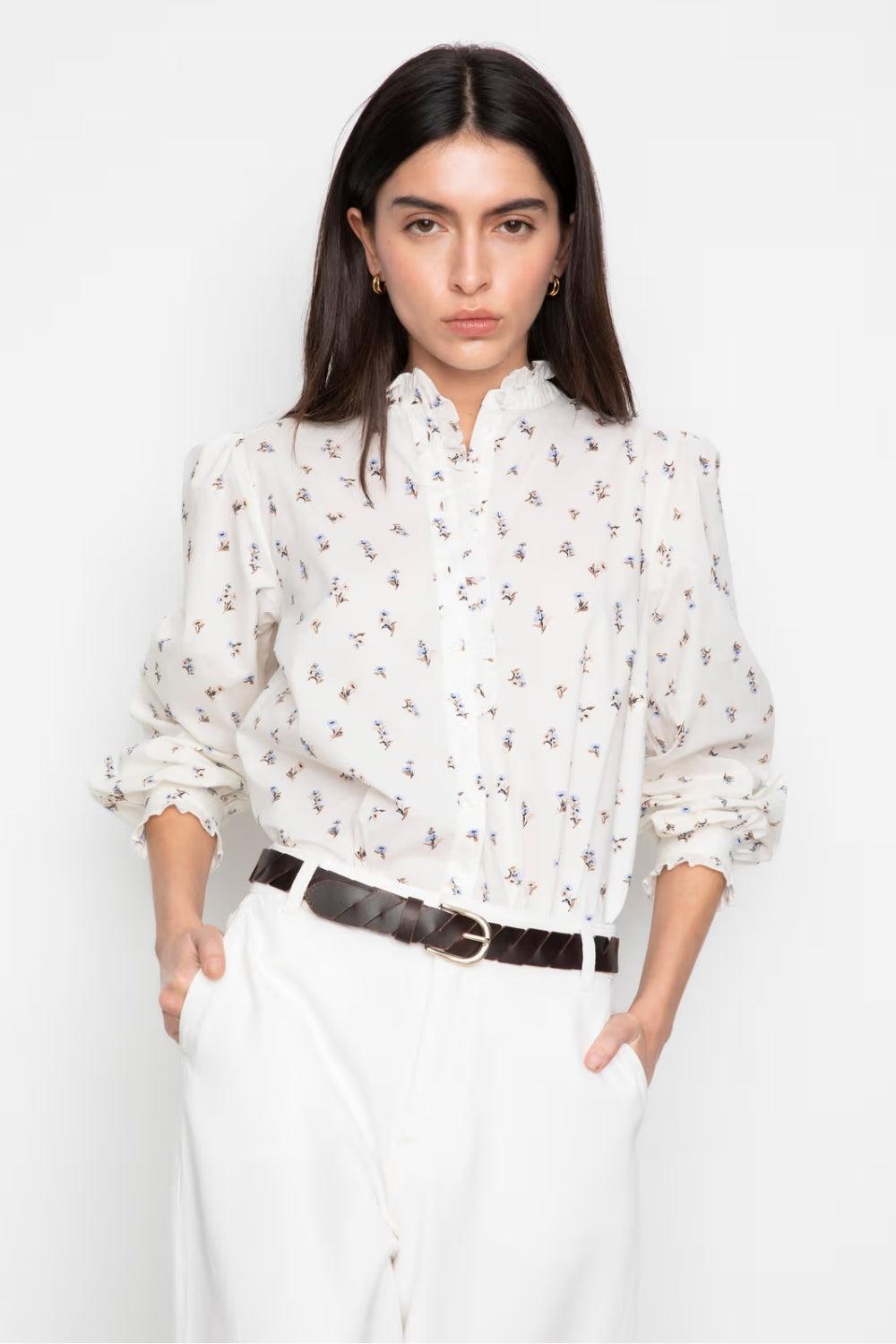 Emily Blouse White Anemc