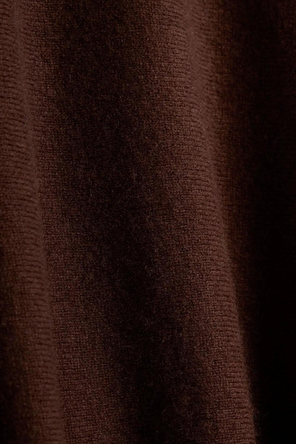 Enzo Merino Poncho Cocoa Brown