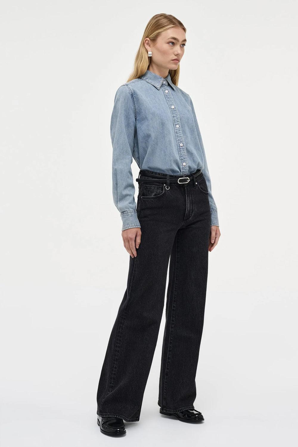 Eva Wide French Black 34"