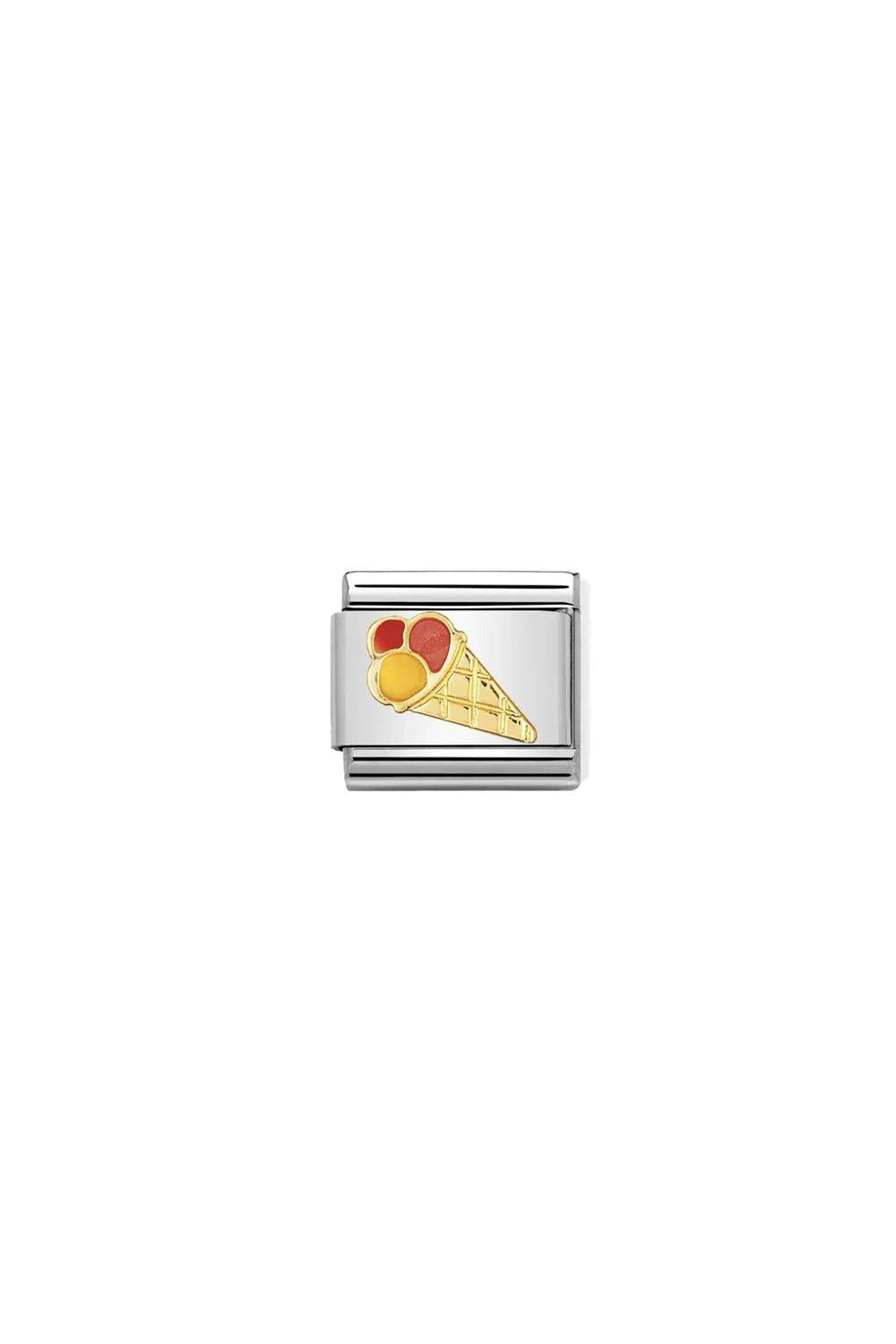 FUN 18K Gold & Enamel Ice Cream