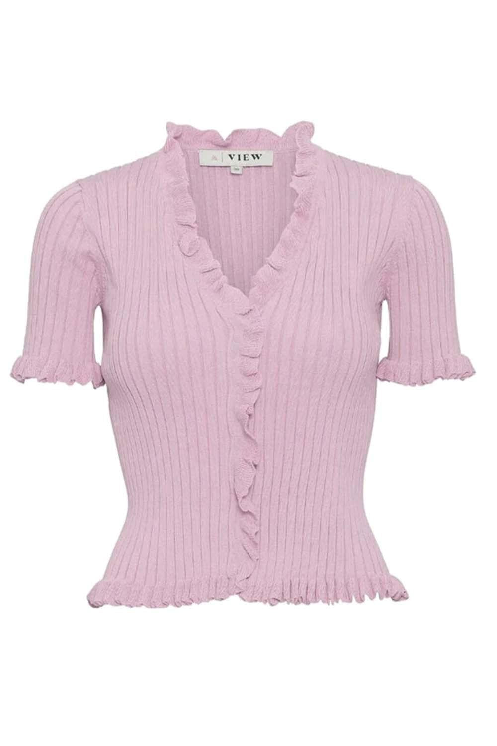 Fabia SS Tee Pale Rose