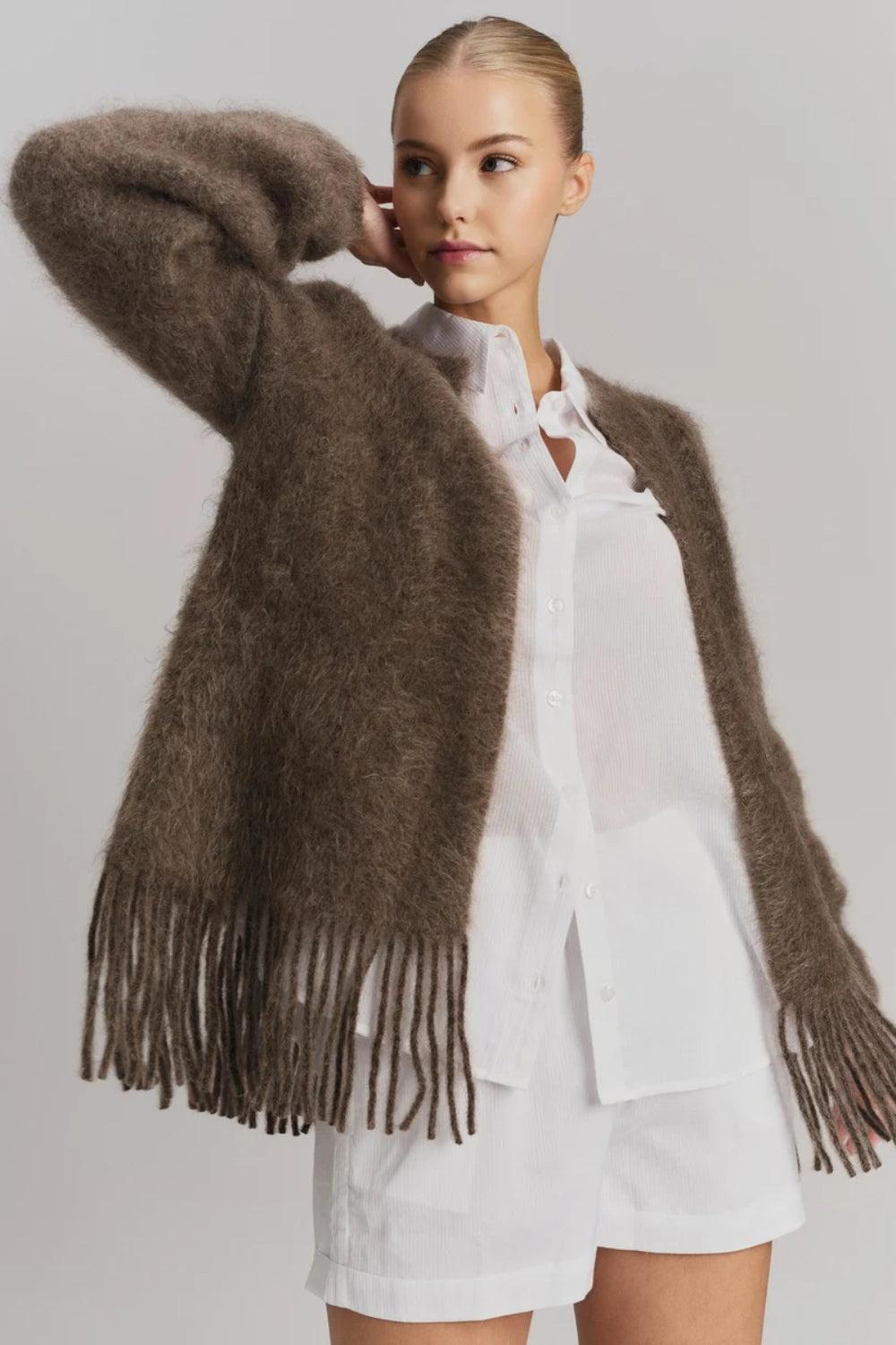 Fidele Chunky Cardigan Brown