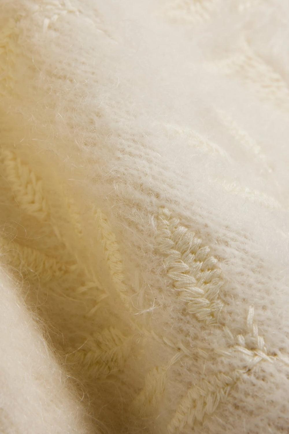 Fiola Chunky Cardigan Bright White