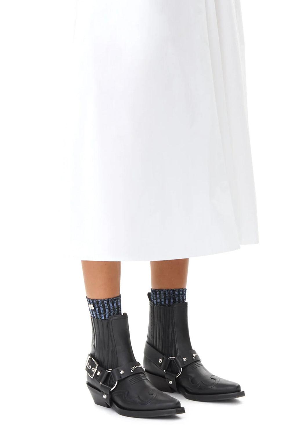 Fitted Chelsea Western Boot Black