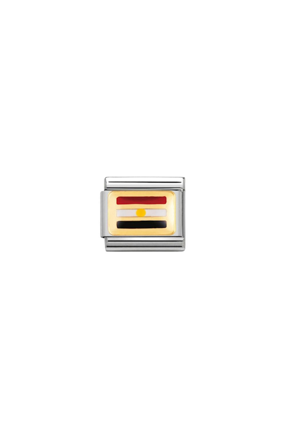 Flag 18k Gold & enamel Egypt