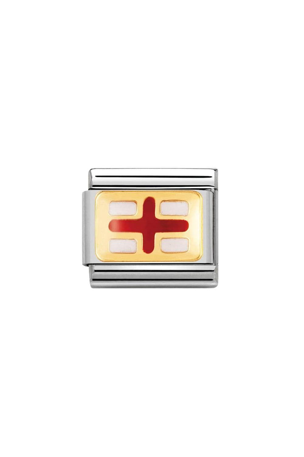Flag 18k Gold & enamel England