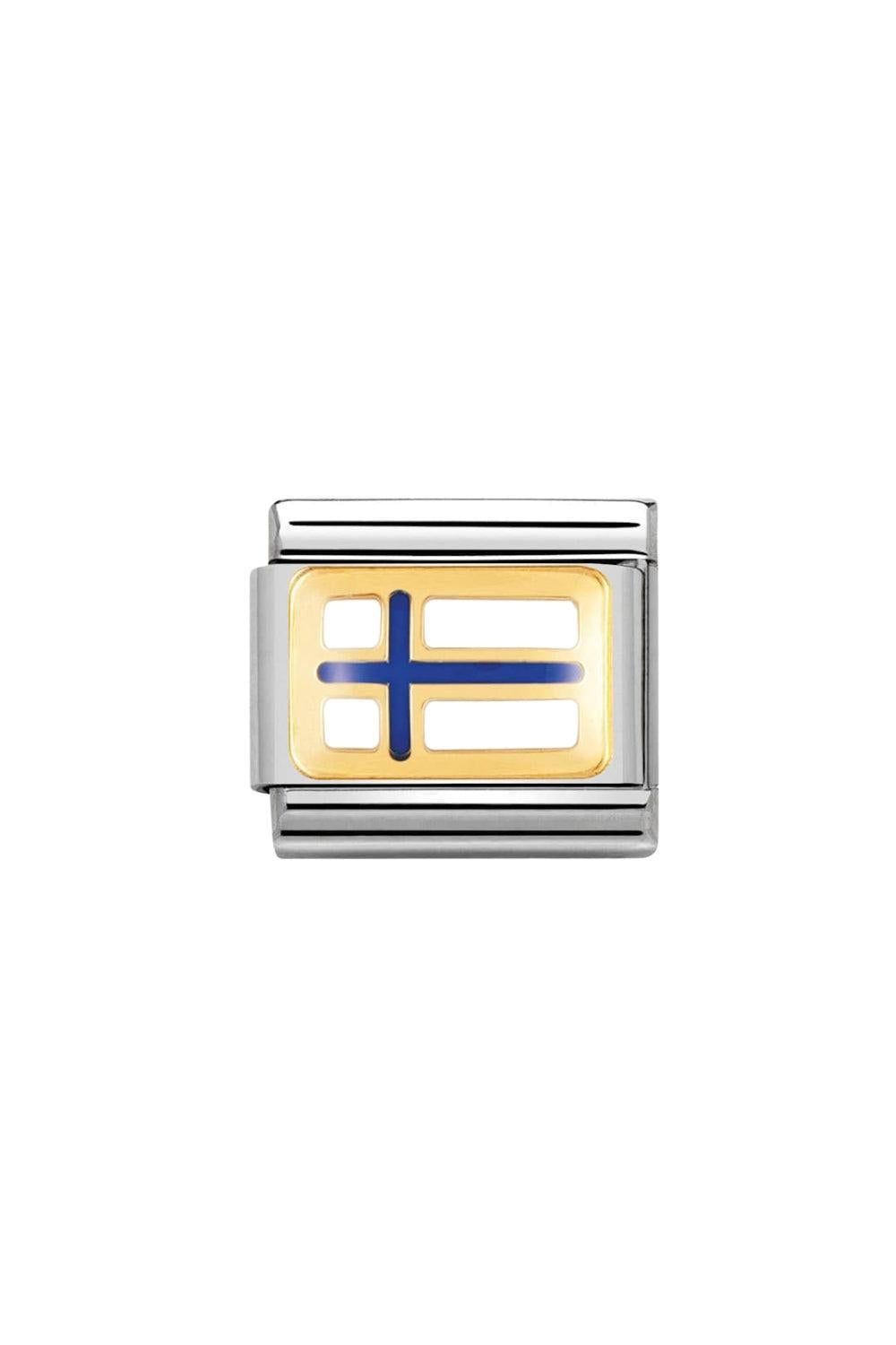 Flag 18k Gold & enamel Finland